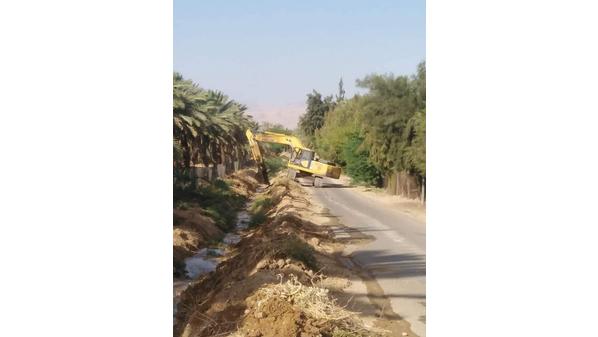 استمرار اعمال التنظيف والصيانة في وادي الأردن استعدادا للموسم المطري