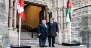 رئيس الوزراء الكندي يستقبل الملك في أوتاوا