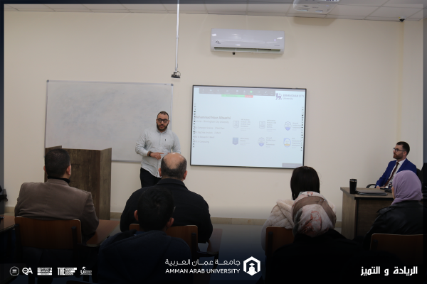 طلبة “عمان العربية” يطلعون على تجارب جامعة بيرمنجهام ستي في مجال الذكاء الاصطناعي