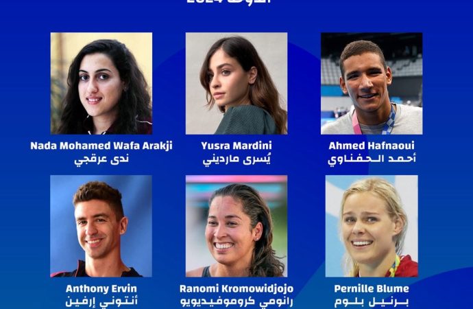 أبطال عالميون وأولمبيون من بين سفراء بطولة العالم للألعاب المائية – الدوحة 2024