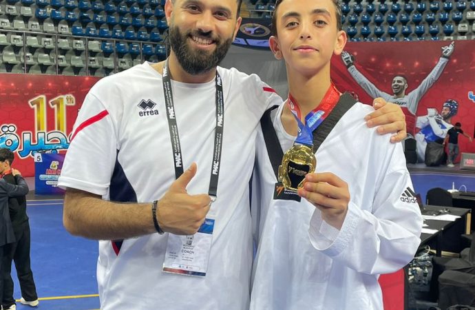 أحمد وميسر الدهامشة يفوزان بلقب بطل العرب للتايكواندو