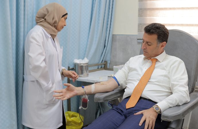 الصفدي يرعى حملة وطنية للتبرع بالدم لغزة