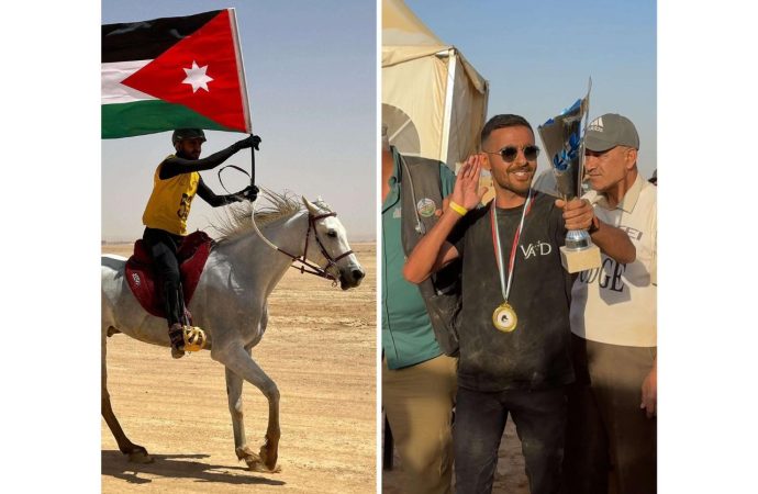 الفارس الاردني فيصل الفايز يحصد المركز الاول في المارثون الدولي الاول 100 كيلومتر